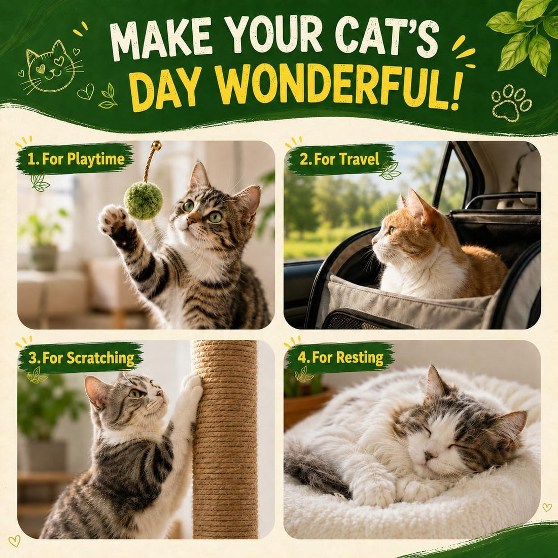 Catnip Spray for Cats – 100% Natural Catnip Spray