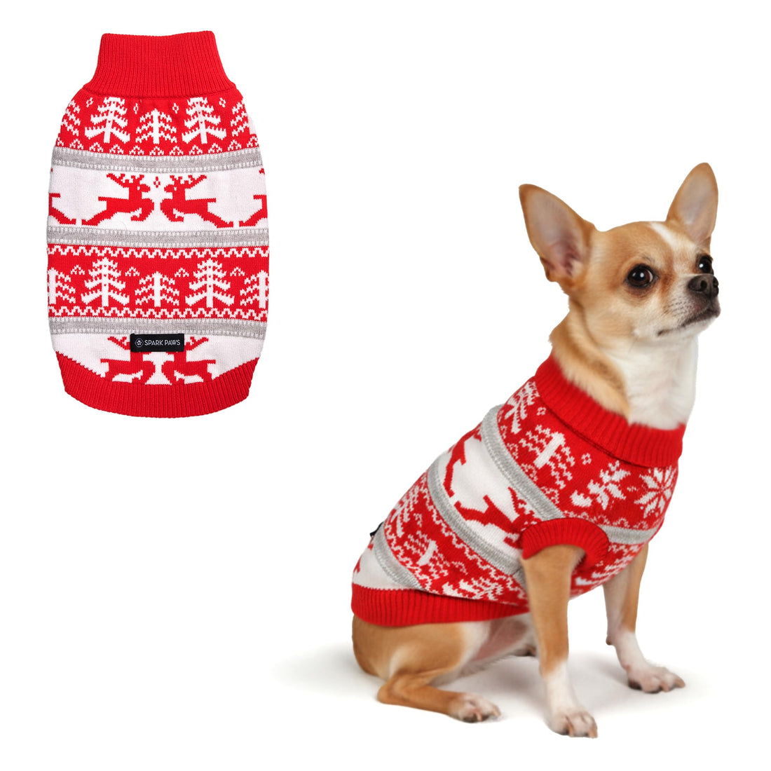 Spark Paws Christmas Dog Sweater