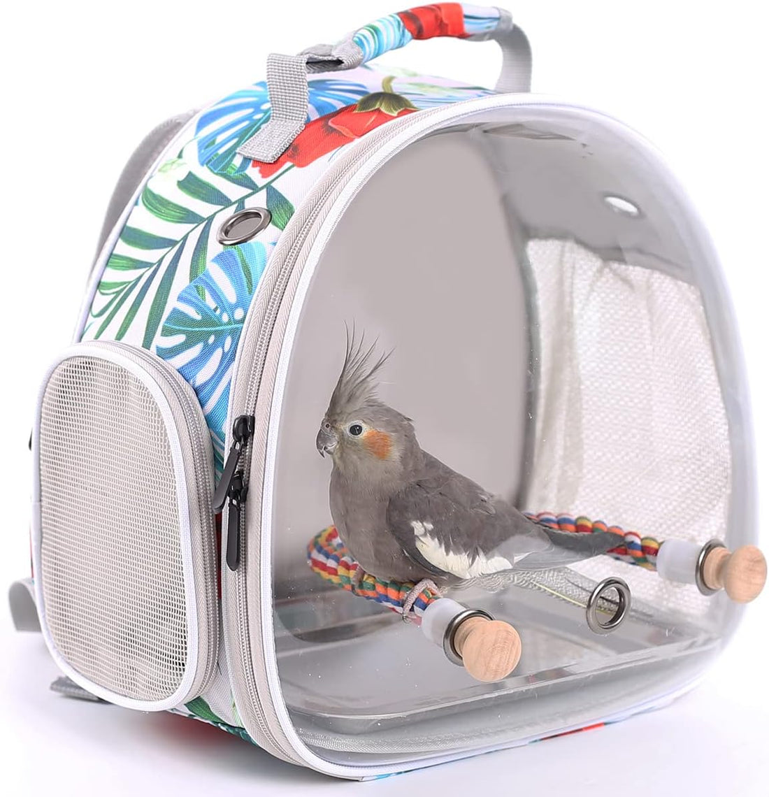 Bird Carrier Backpack with Rope Perch