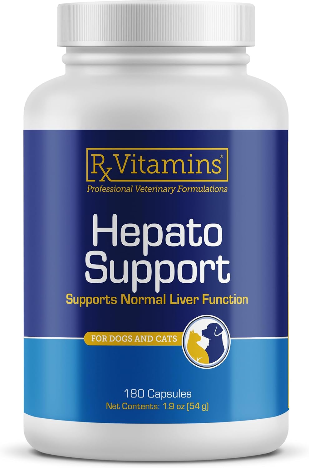 Rx Vitamins Hepato Support for Dogs & Cats - Liver Supplement - 90ct