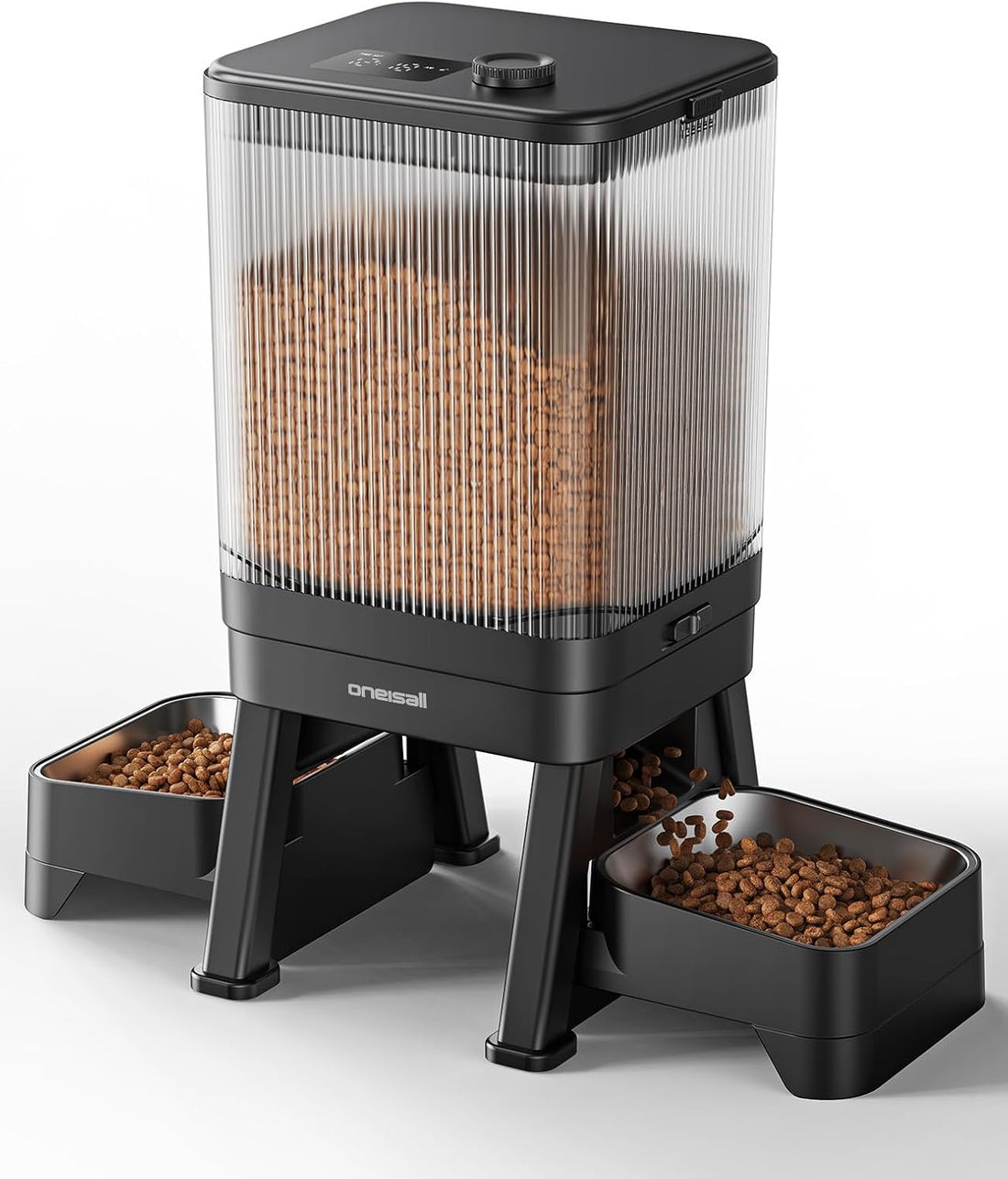 oneisall 5G WiFi Automatic Cat Feeder for 2 Cats, App Control
