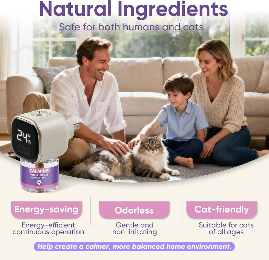 Cat Calming Diffuser Kit with Timer And Memory Adjustable 4/8/12/24H