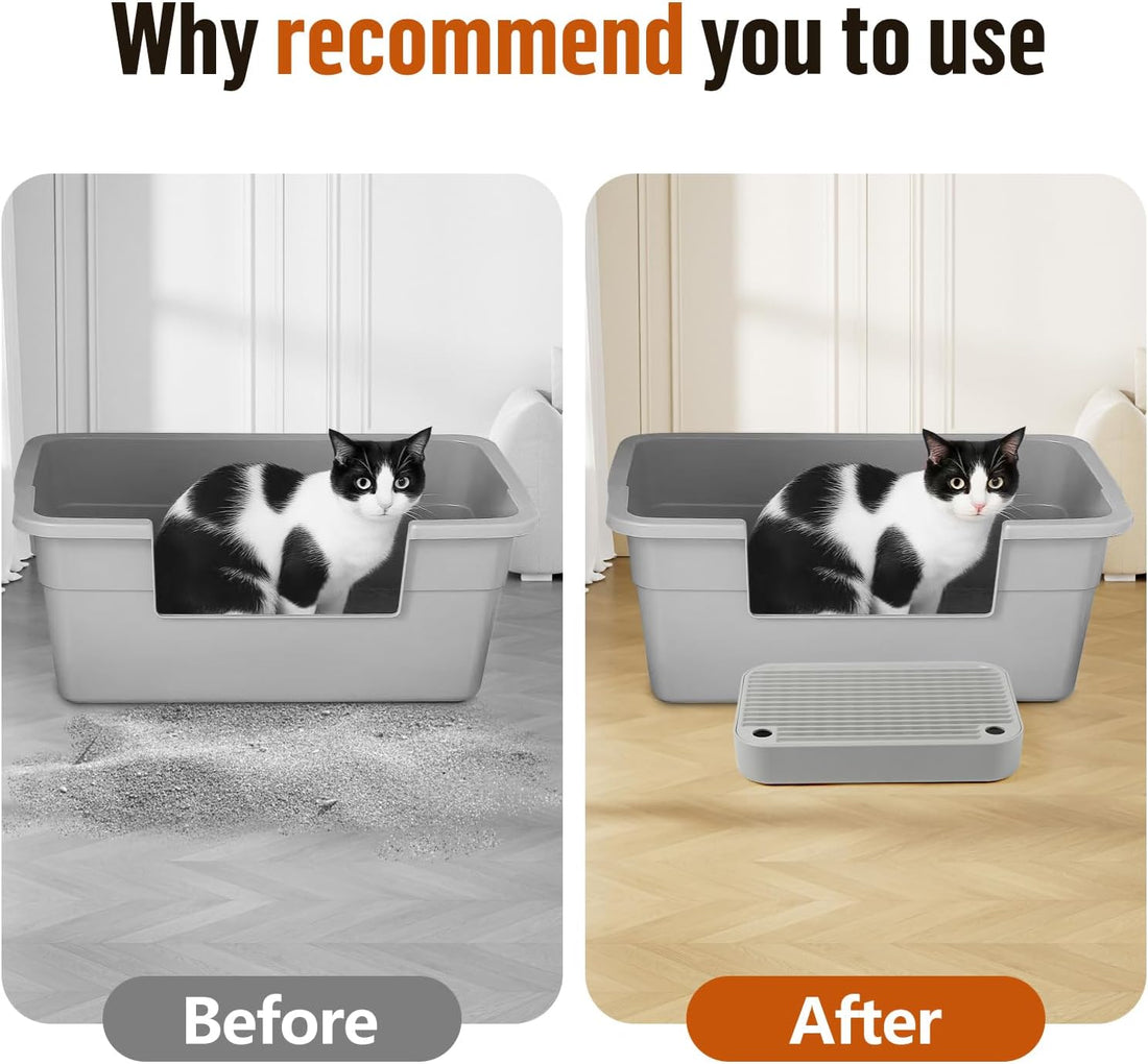 Cat Litter Box Step with Filter Function, Non-Slip Cat Step