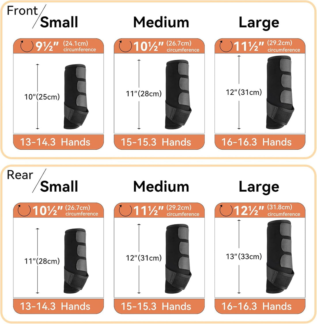 4 Pcs Horse Sport Boots - Neoprene Protective Breathable Comfy Mesh