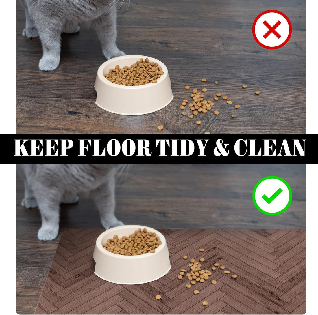 Dog Food Mats for Floors Absorbent, Pet Cat Food Mat