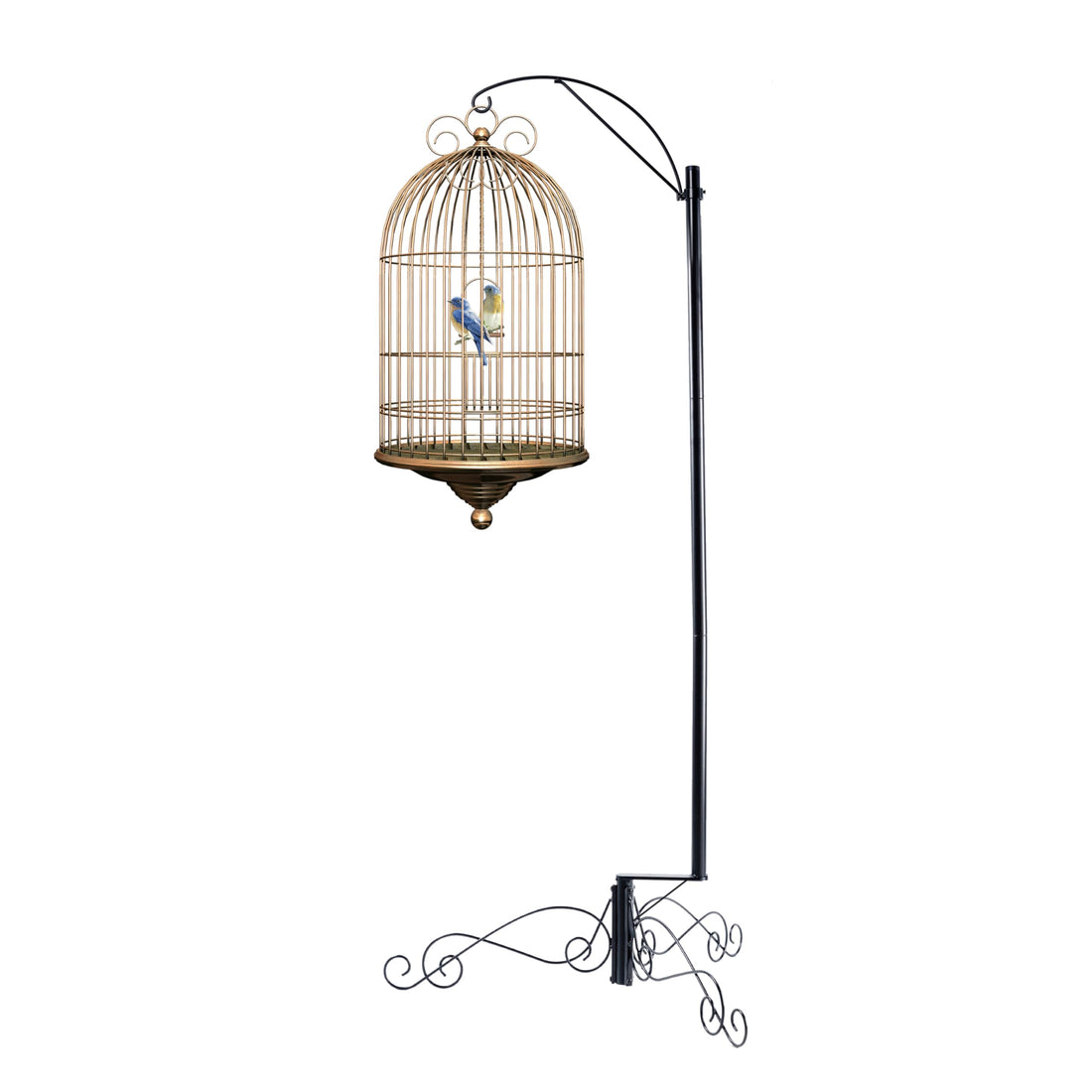 HOHIYA Heavy Duty Shepherd Hook 61 Inch Bird Cage Stand Outdoor