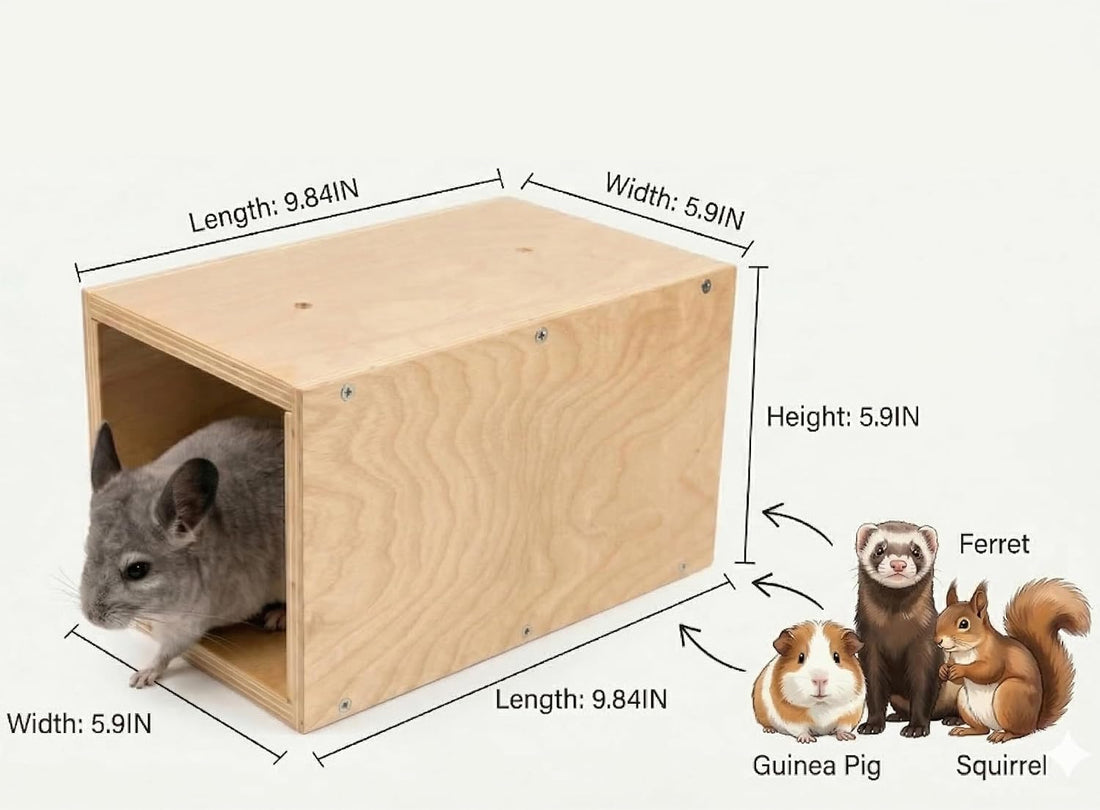Chinchilla Hanging Wooden Tunnel Toys