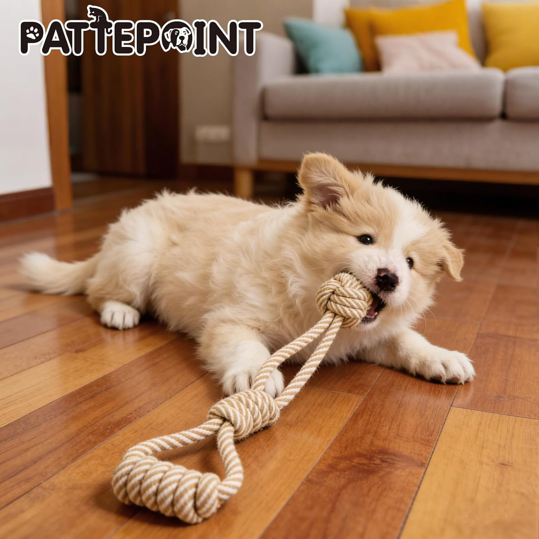 PATTEPOINT Dog Rope Toy for Small Dog 3pcs