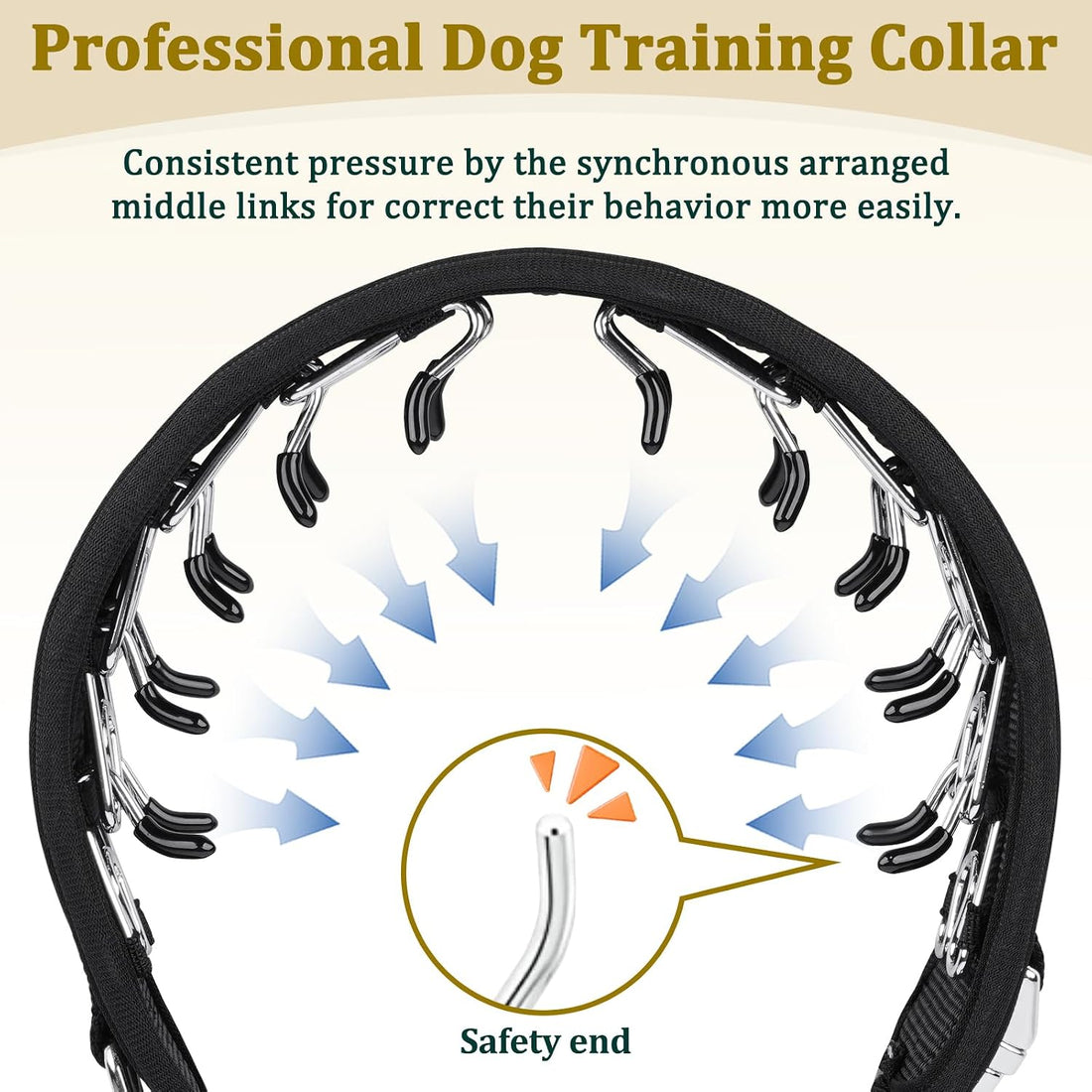 Mayerzon Prong Collar for Large Medium Dogs