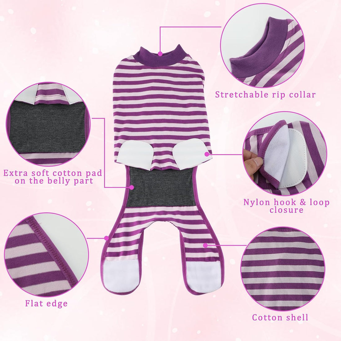 Dog Recovery Suit for After Neuter Spay Abdominal Wounds Protector