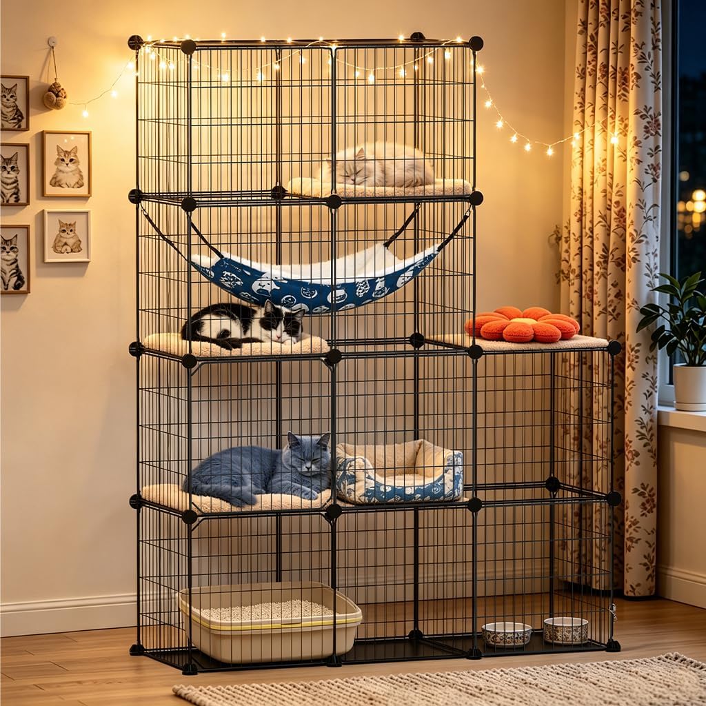 COMHOMA Cat Cage DIY Cat Enclosures Catio for Kitten