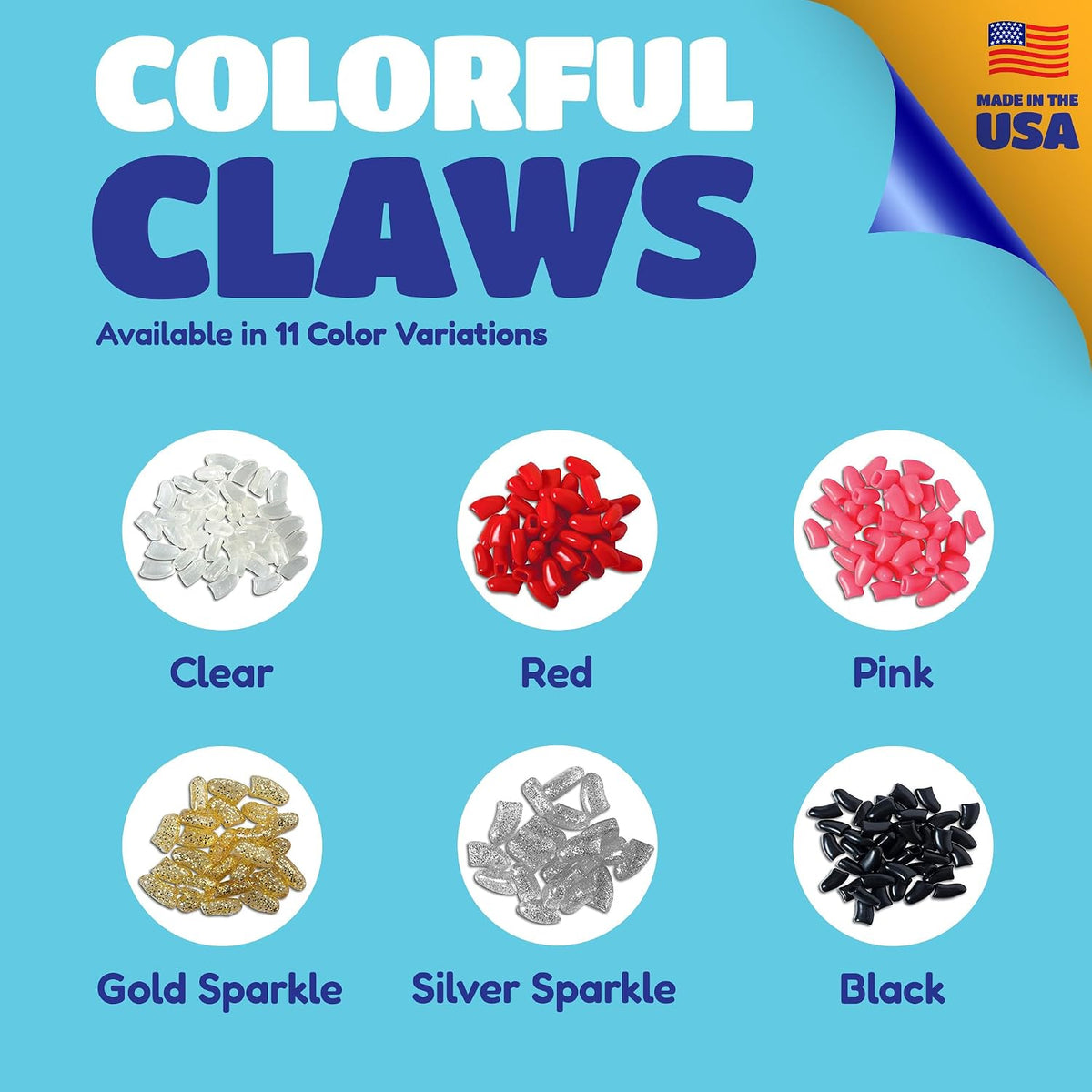 "Soft Claws Nail Caps for Dogs with Non-Slip Design Made in USA