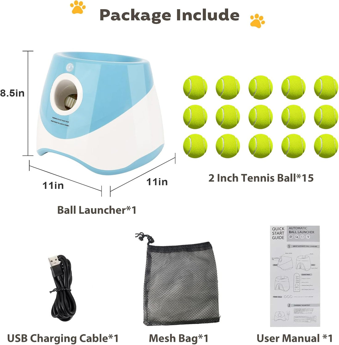Automatic Ball Launcher for Dogs: Indoor Thrower Fetch Machine