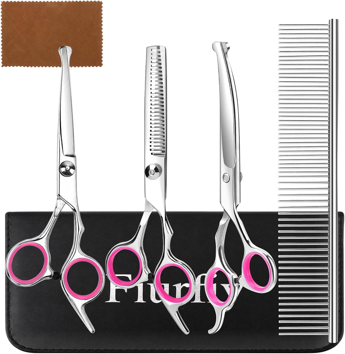 Curved Dog Grooming Scissors, 7.7 Inch Pet Grooming Shears