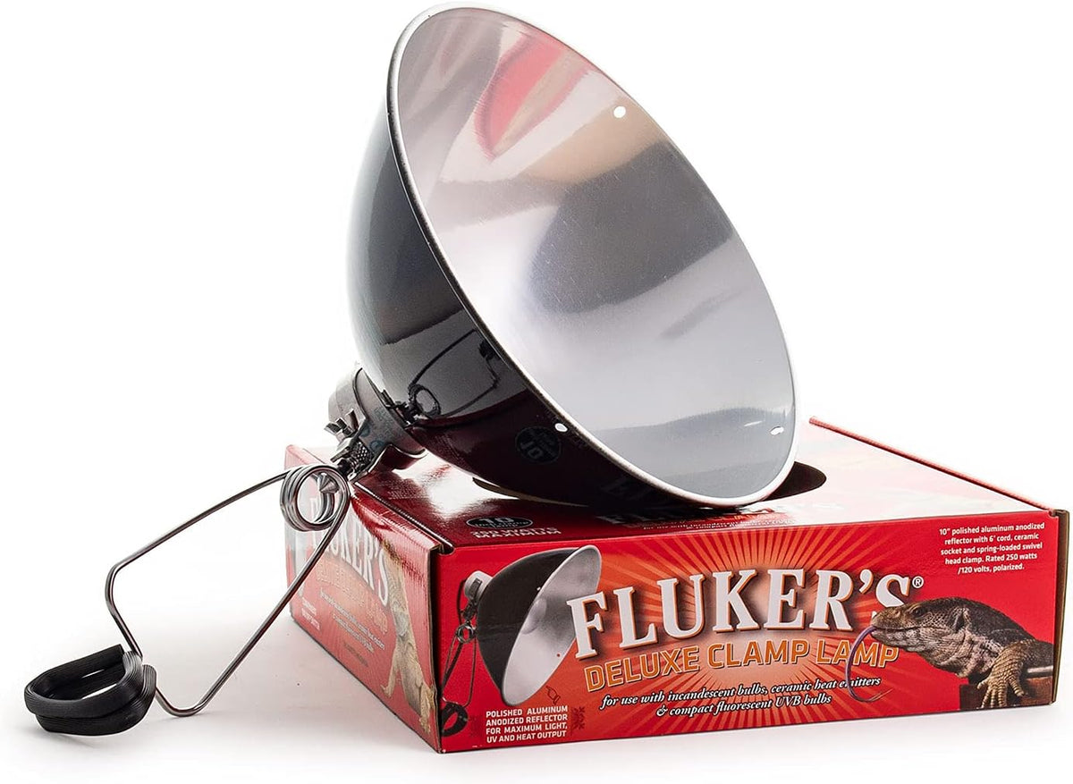 Fluker's Repta-Clamp Lamp, Heavy Duty Clamp Light For Reptile Tanks