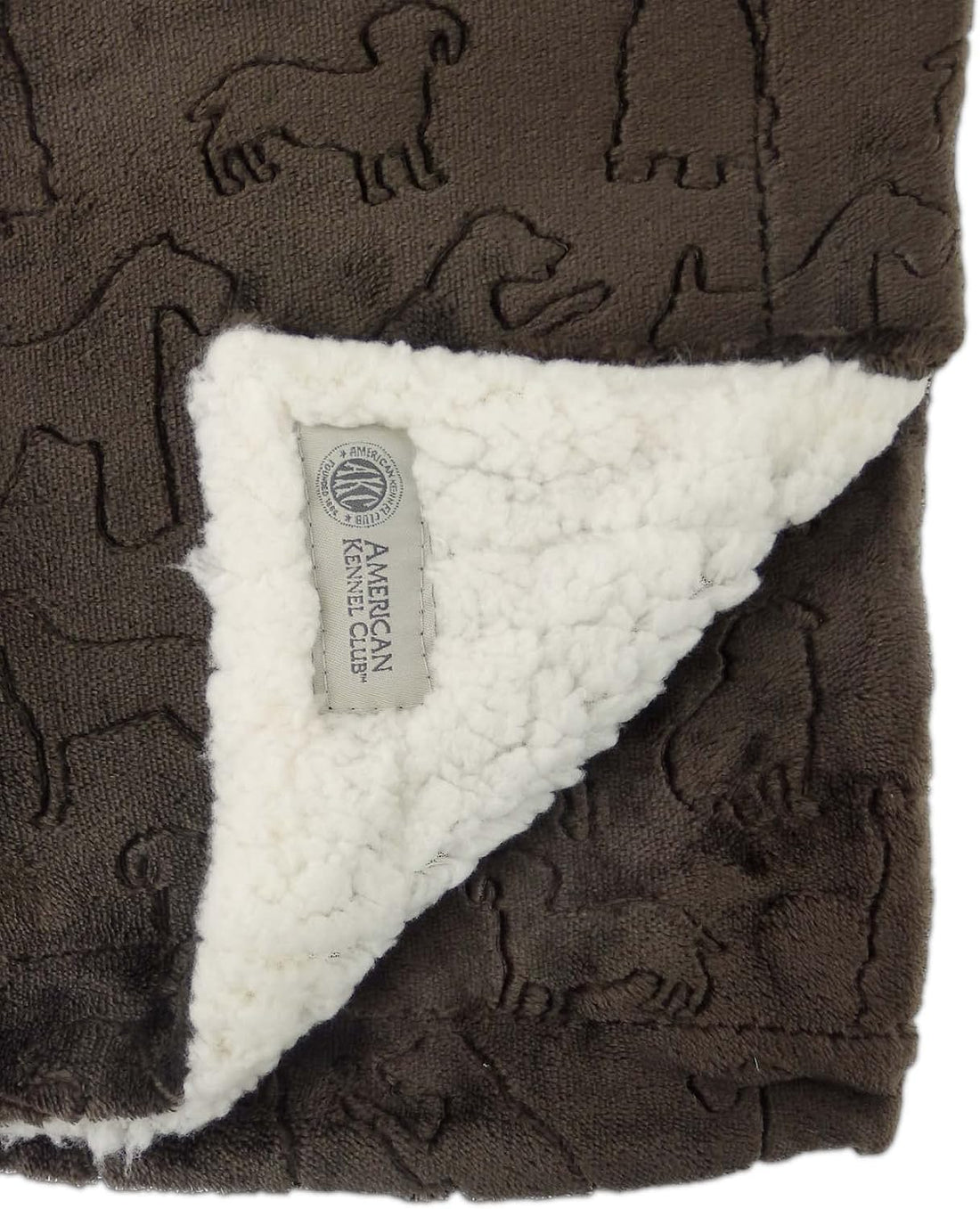 American Kennel Club Premium Velvet Sherpa Pet Blanket Soft and Warm