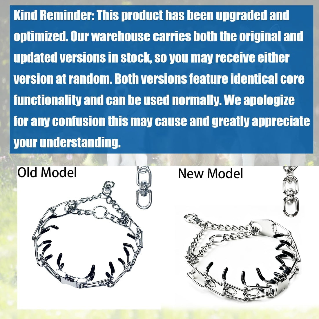 No Pull Dog Training Collar with Quick-Release Buckle for Dog,14-18"