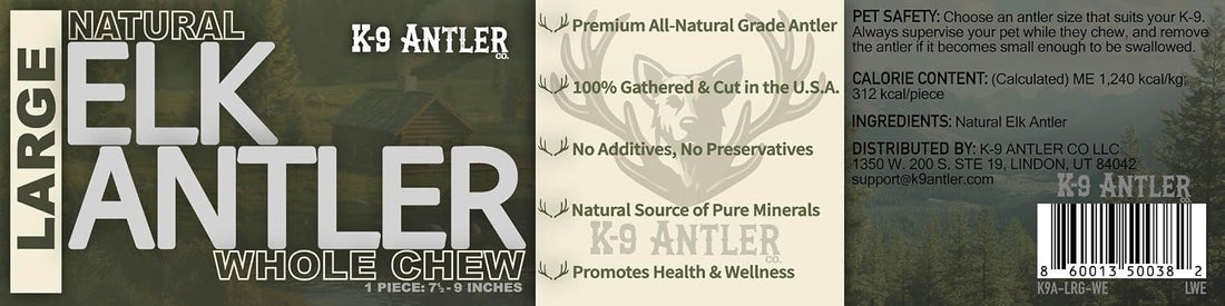 Elk Antlers for Dogs – Large Whole Natural Chew