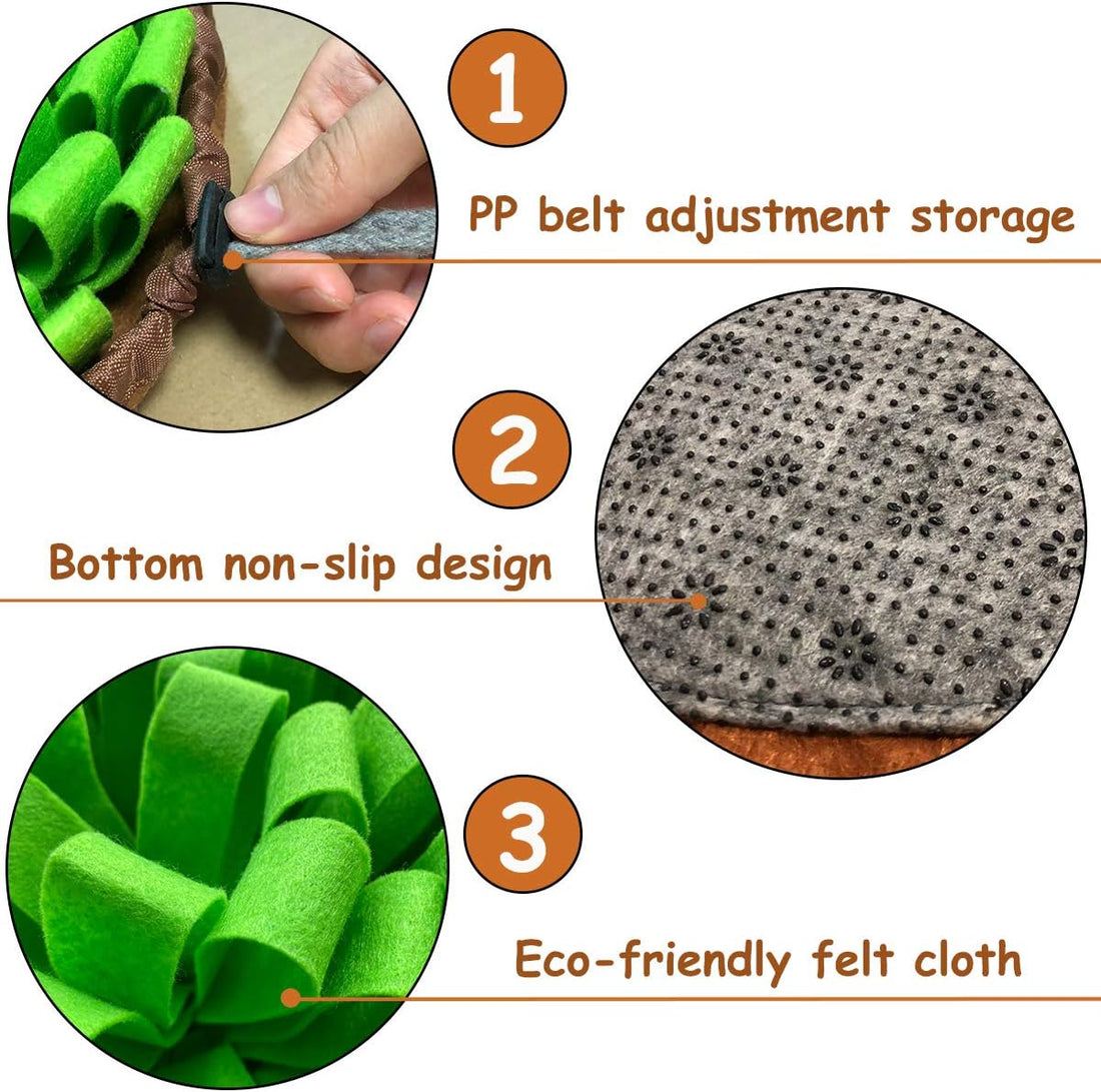 Pet Snuffle Mat for Dogs,Interactive Feed Puzzle