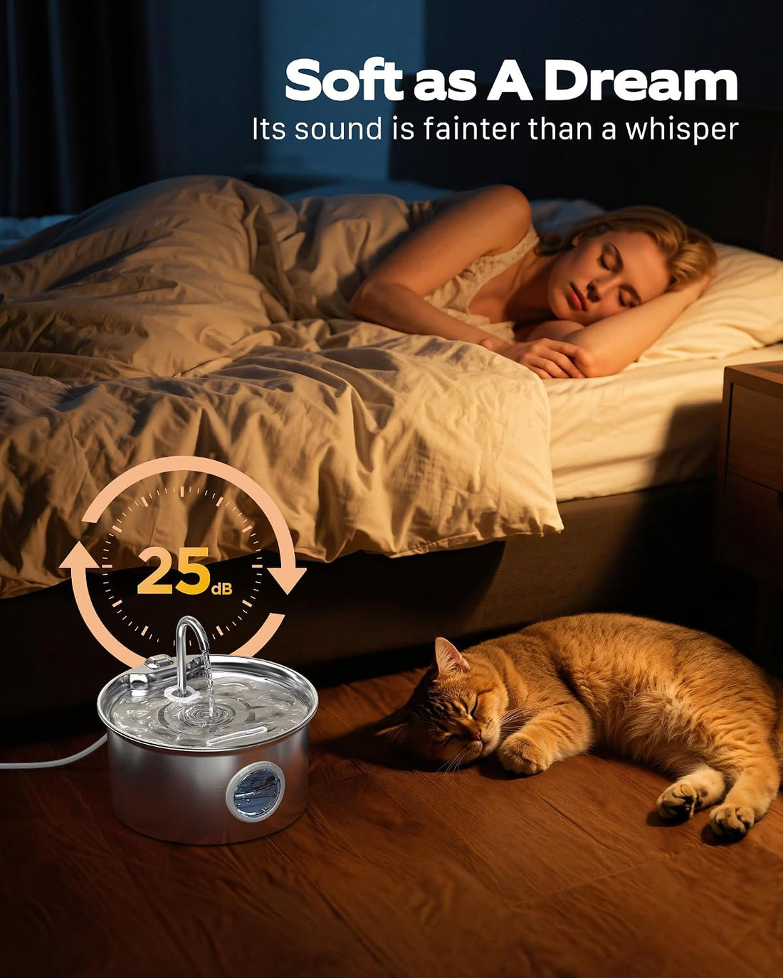 Cat Water Fountain Stainless Steel: Cat Fountain for Drinking