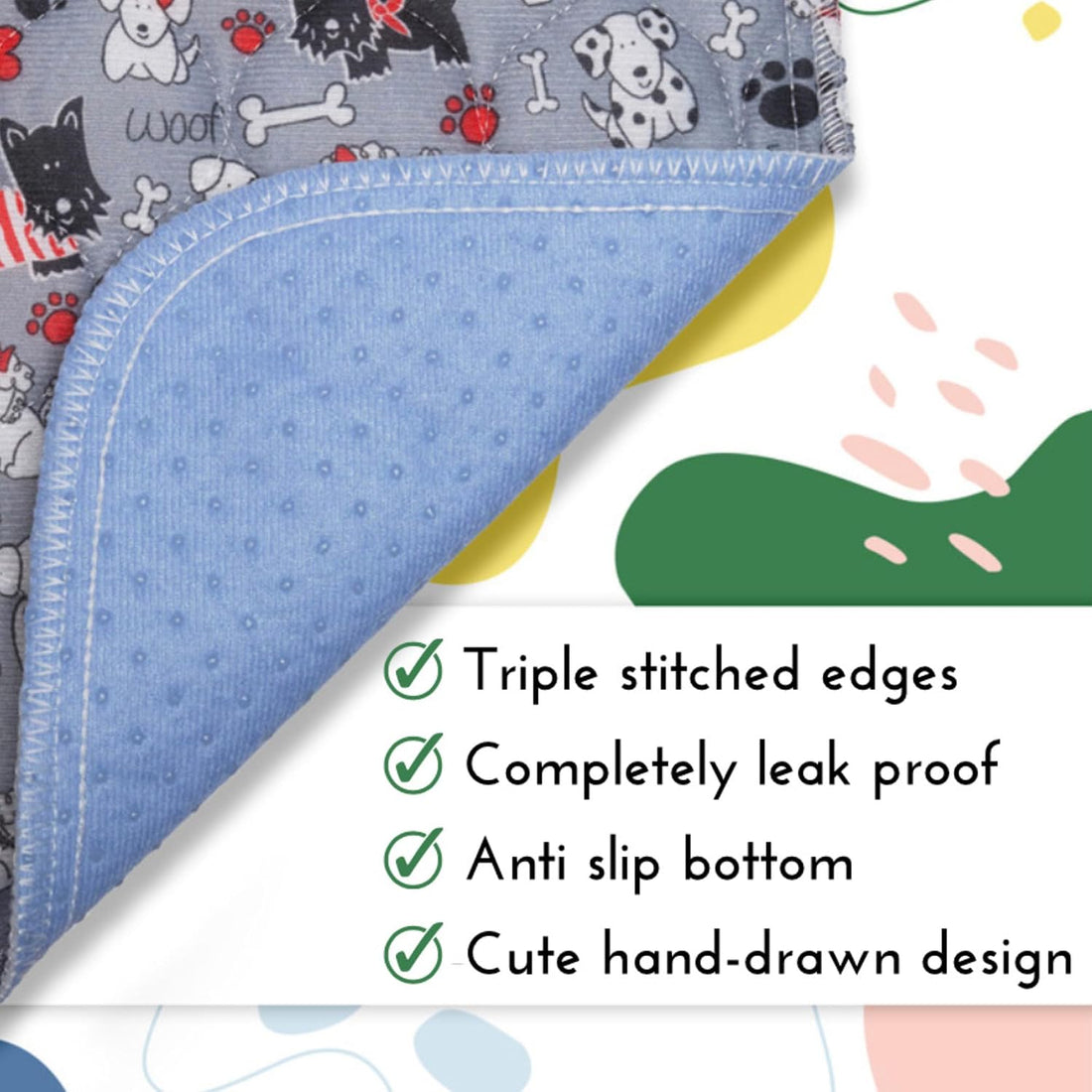 Caldwell's Pet Supply Co. 30x36 Potty Pads, Washable Pee Pads for Dogs