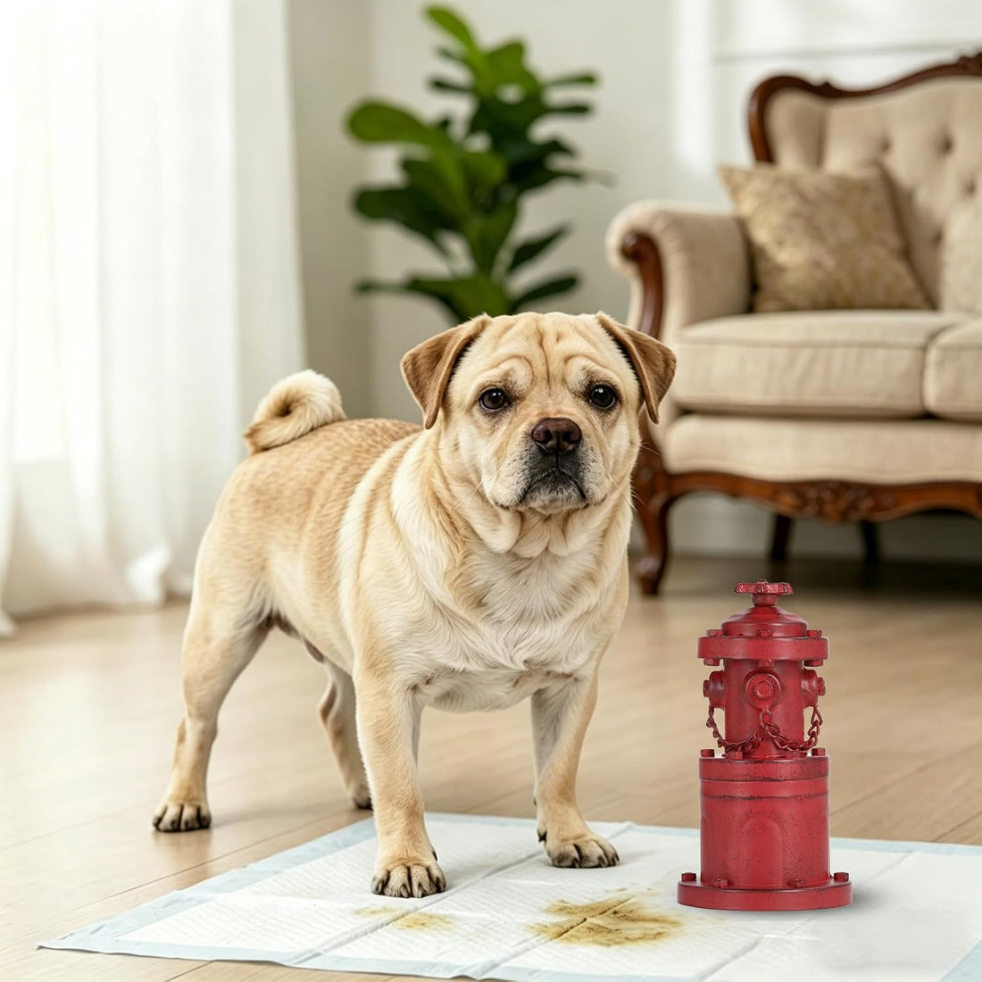 Fire Hydrant for Dogs to Pee On 22.5" Dog Fire Hydrant Pee Post