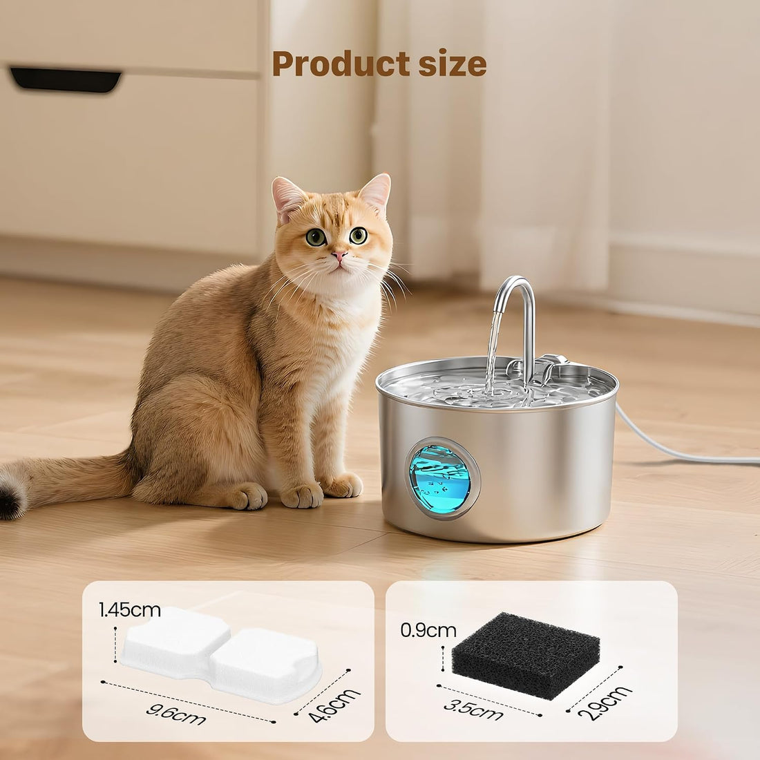 GIOTOHUN Cat Water Fountain Filter: 12 Cat Fountain Filter Replacement