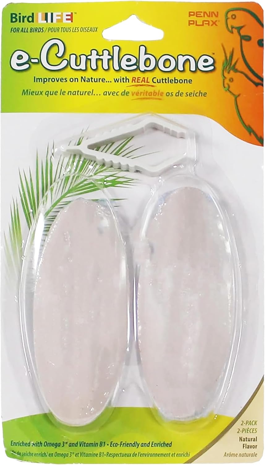 Penn-Plax Bird-Life E-Cuttlebone Natural, 1 Pk (2 Counts) - White
