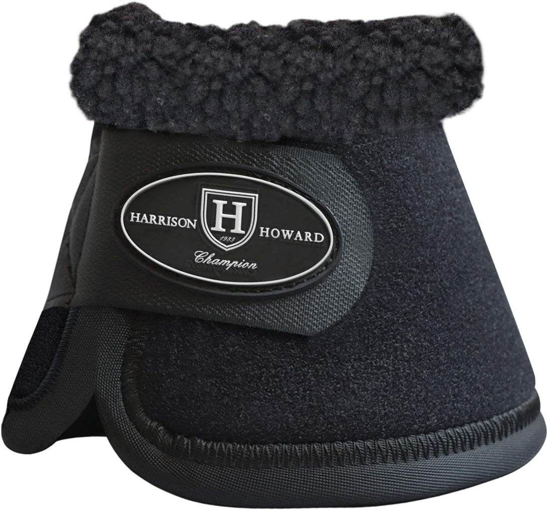 Harrison Howard Overreach Bell Boots with Fleece Trim, Neoprene Pair