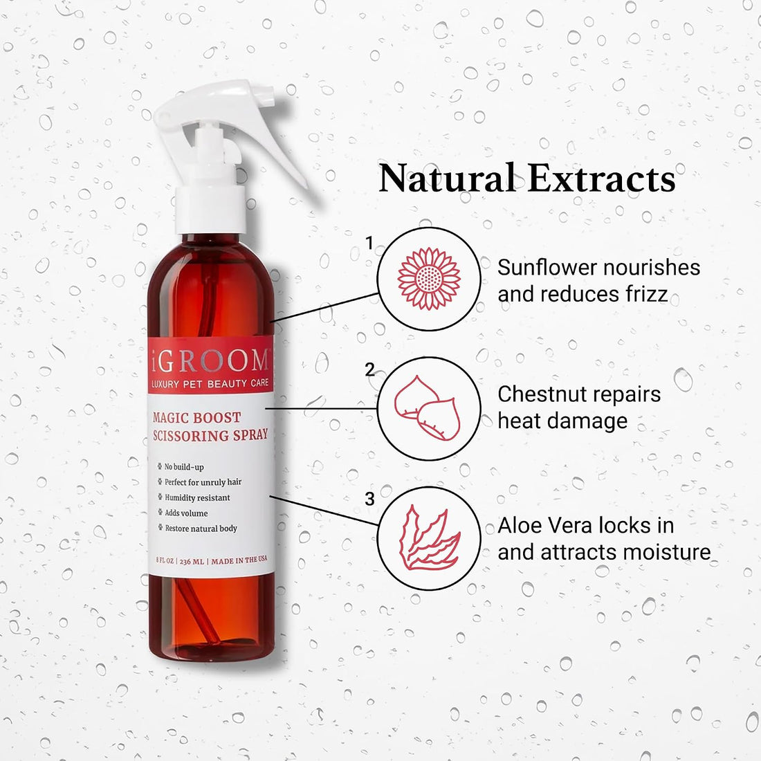 iGroom Magic Boost Dog Scissoring Spray, Luxury Pet Beauty Care