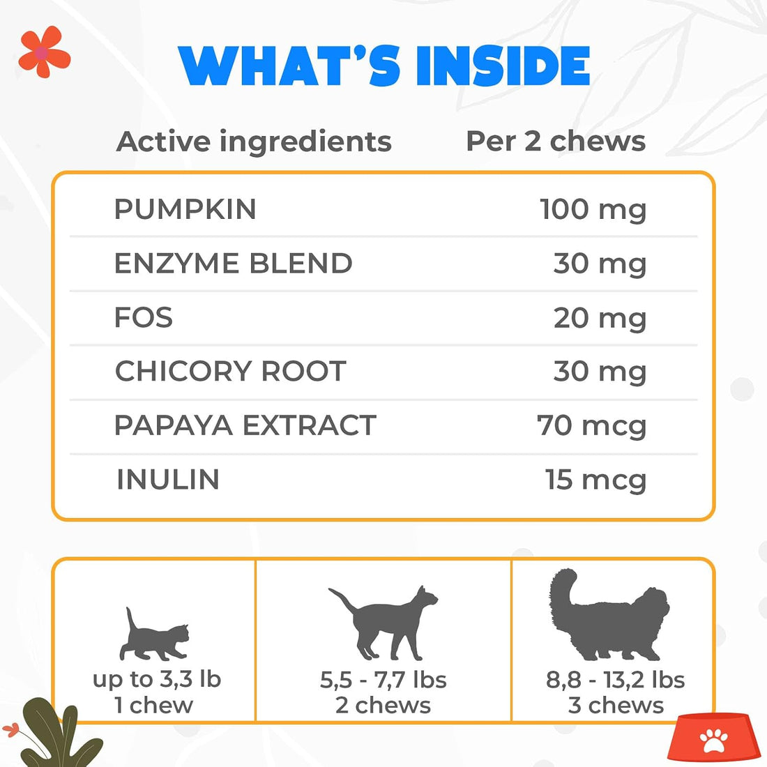 Probiotic Chews for Cats, 200 Count, Digestive, Gut Health Support