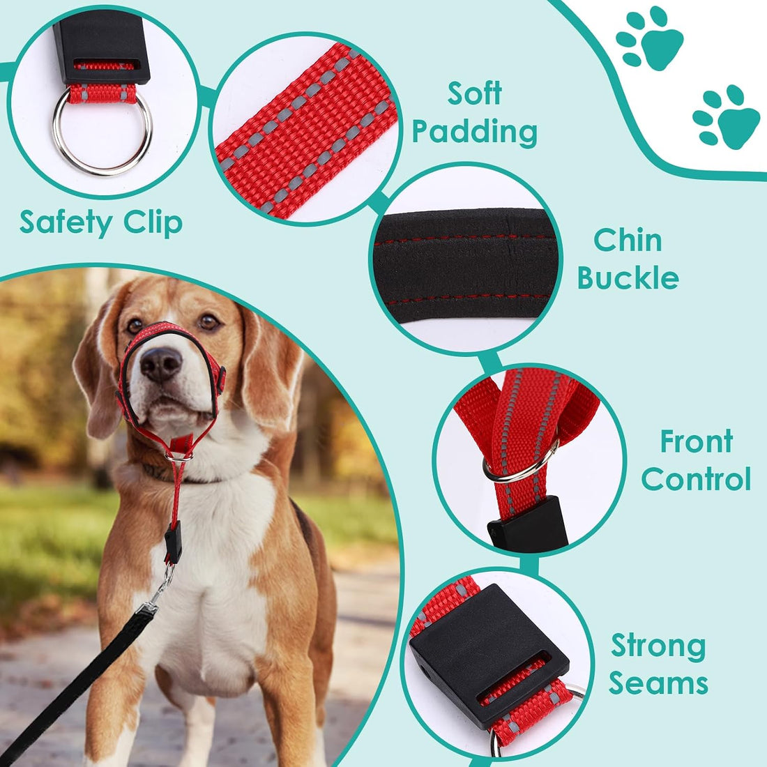 Dog Headcollar, Anti-Pull Dog Collar