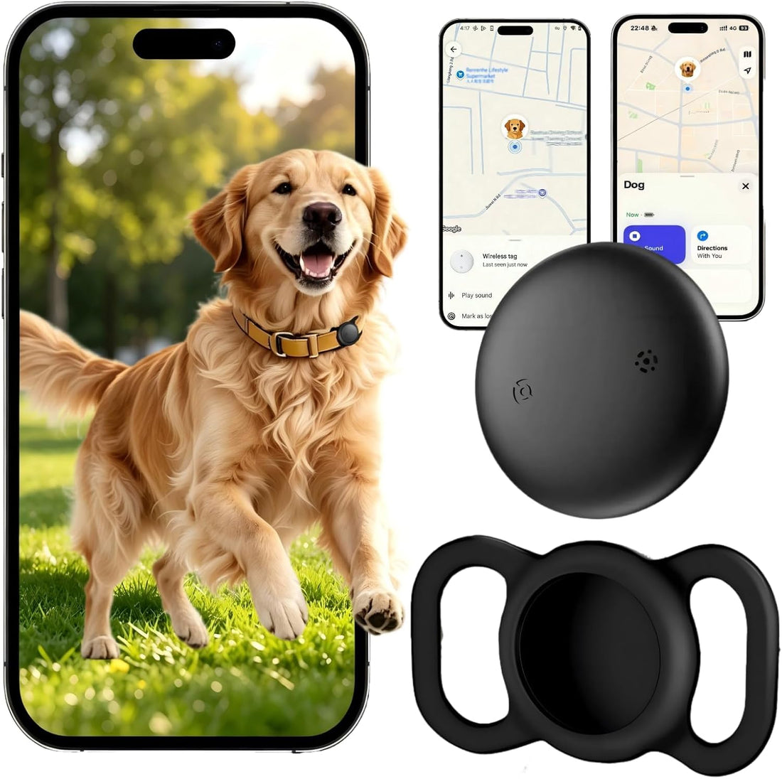 GPS Dog Tracker Collar Pet Finder Tag
