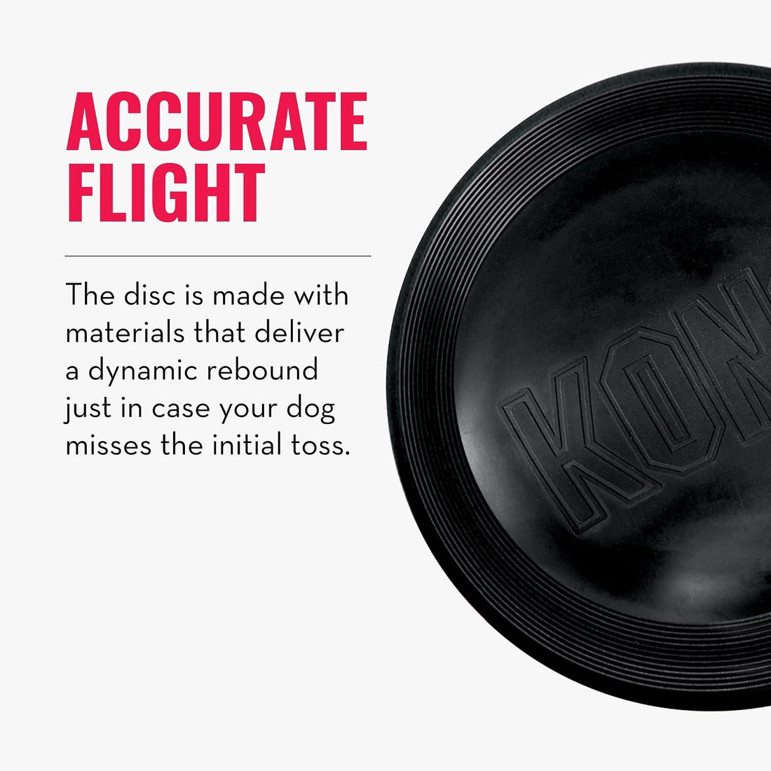KONG Extreme Flyer, Durable Soft Rubber Flying Disc, for Large Dogs
