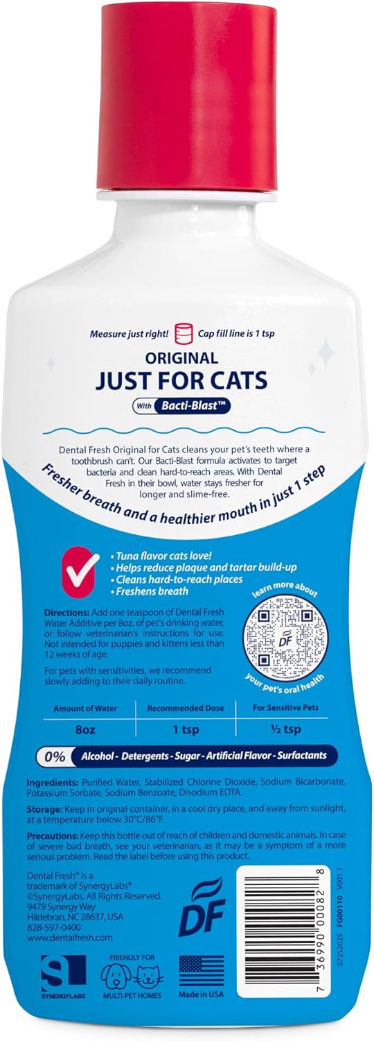 Dental Fresh Cat Water Additive, Tuna Flavor Dental Care