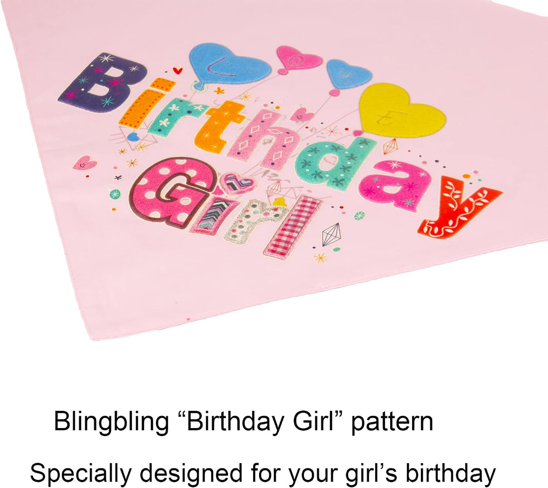 ADOGGYGO Dog Birthday Hat Bandana Girl - Puppy Birthday Party Supplies