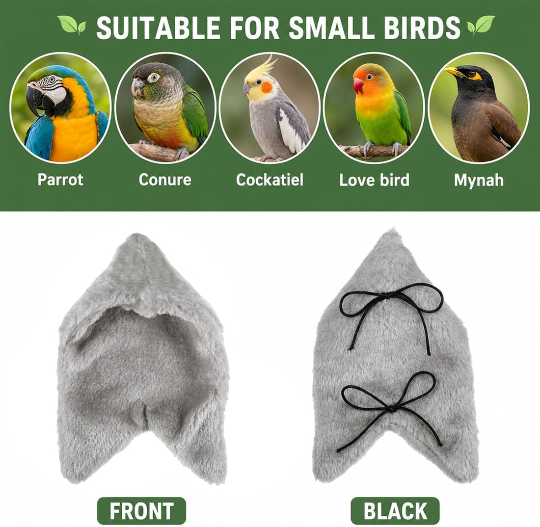 Cozy Bird Blanket Bird Corner Fleece Birds Bed Warmer(Gray/M)