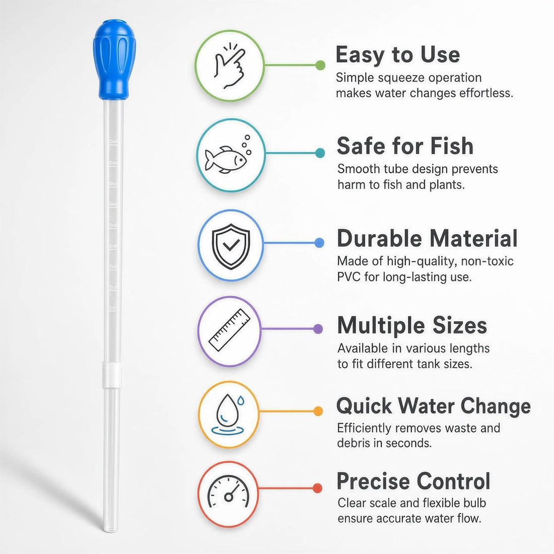 27.7IN Long Turkey Baster for Aquarium