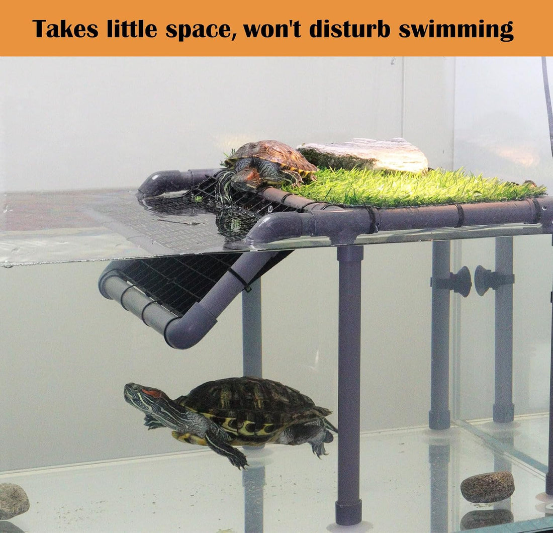 Extra Large Turtle Basking Platform with Artificial Grass