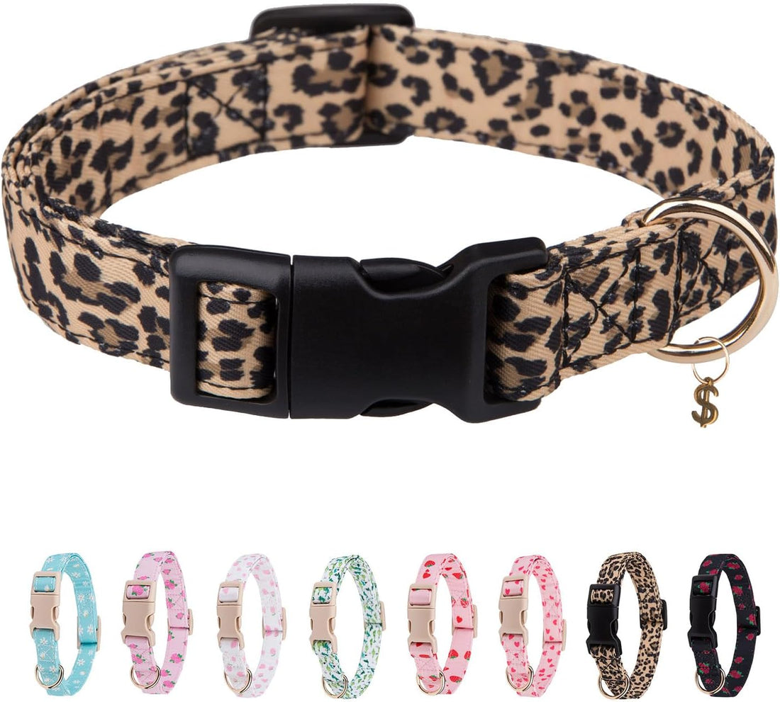 Dog Collar for Small, Medium & Large Dogs(PinkHeart,S)