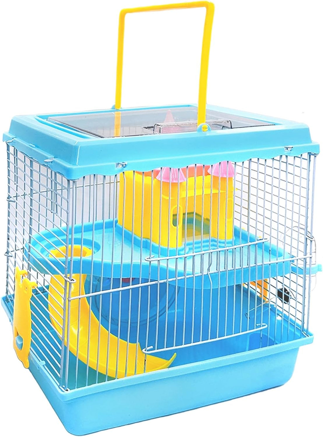 Tfwadmx 2-Tier Portable Dwarf Small Hamster Carrier Travel Cage