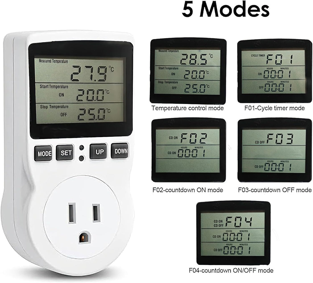 Gikfun Digital Temperature Controller for Greenhouse Incubator Home