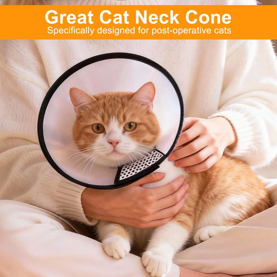 VOVIGGOL 2 Pack Cat Cones to Stop Licking