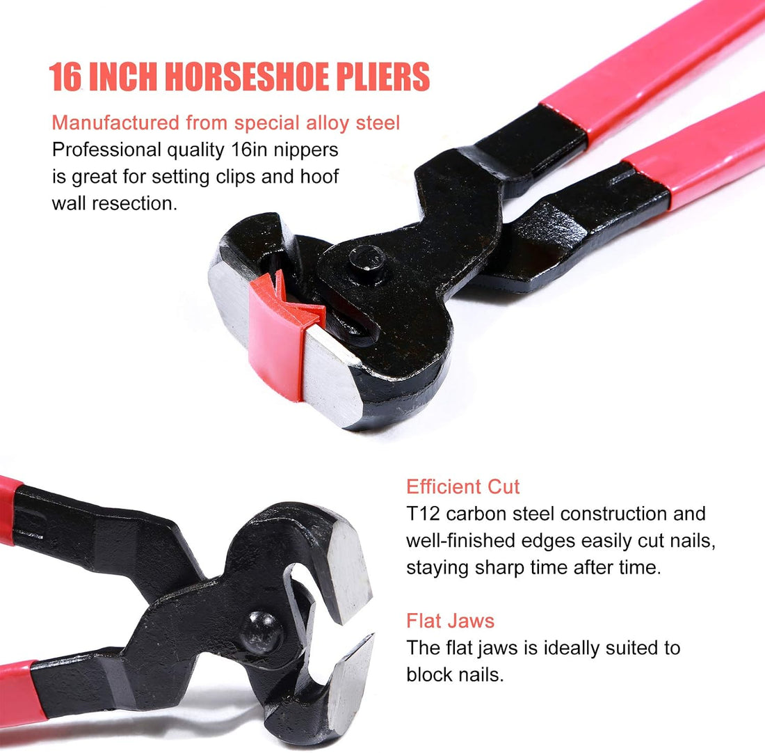 14" Farrier Tool Kit - 8Pc Horse Hoof Trimming Tools Set