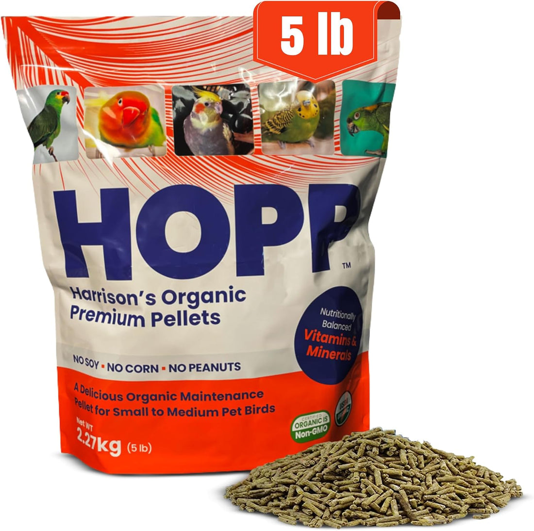 Harrison's Organic Premium Pellets HOPP - Certified Organic, Non-GMO