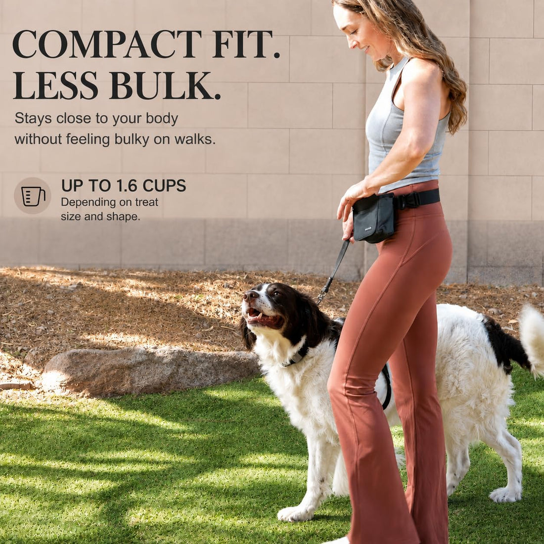 Dog Treat Pouch for Walks & Training, Stylish & Compact Treat Bag