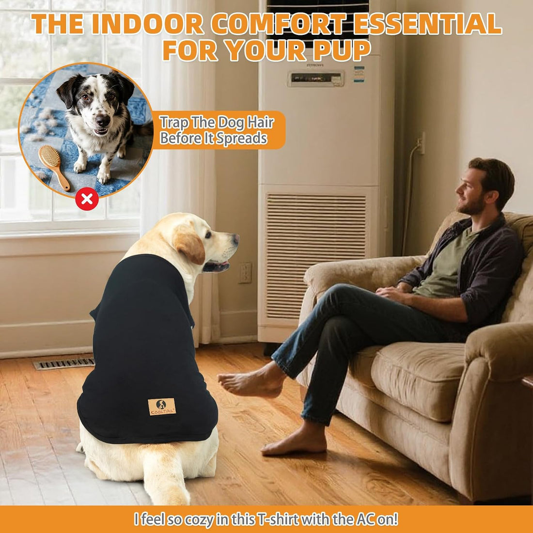 KOOLTAIL Boy Dog Clothes for Large Dogs