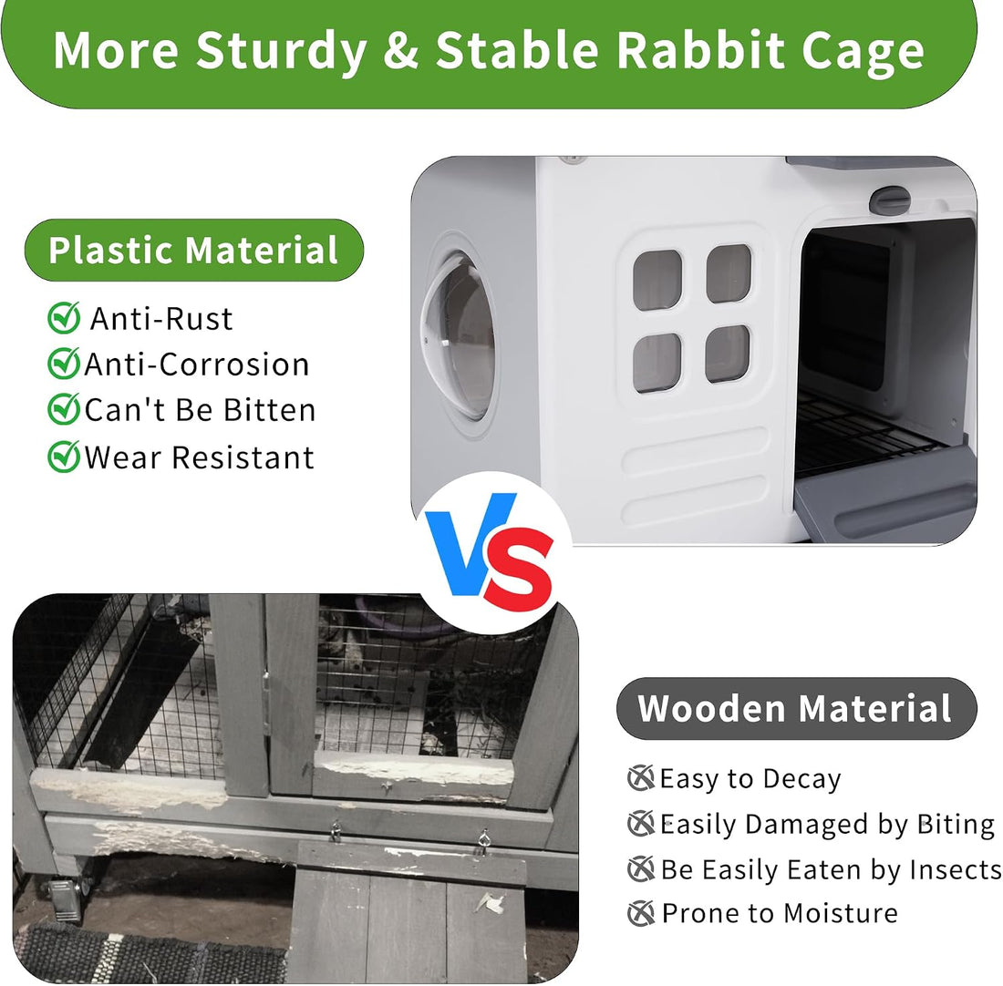 Plastic Rabbit Cage Outdoor Indoor