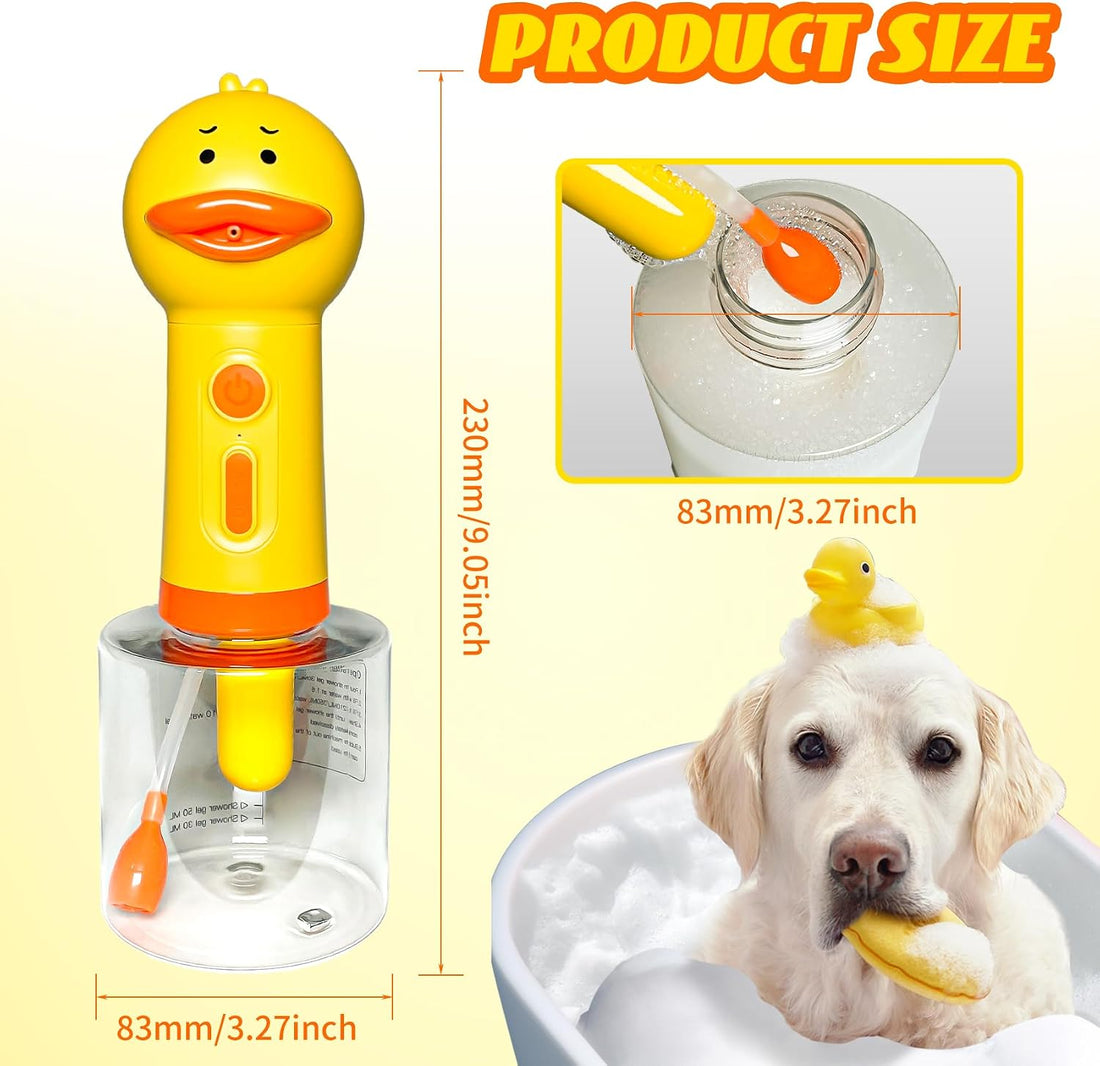 Dog Shampoo Frother,Pet Bath Brush