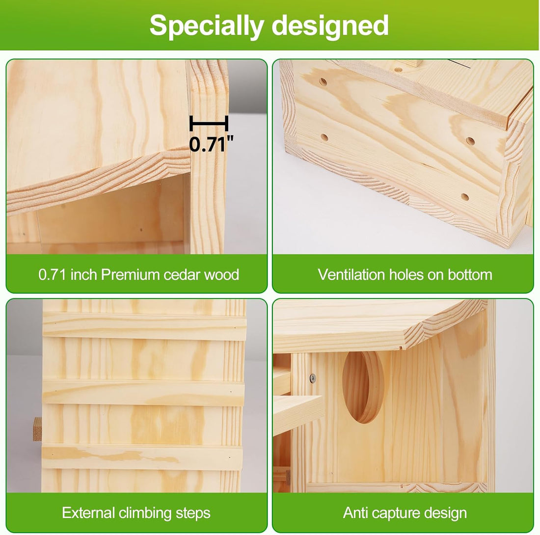 Large Wooden Squirrel House for Outside